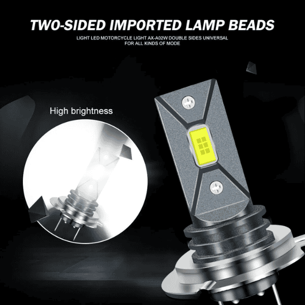 J7 H7 LED Light Bulbs – 6500K Cool White | Set of 2