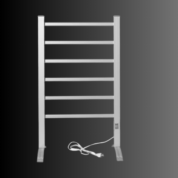 2-in-1 Electric Heated 6 Bar Lightweight Towel Rail