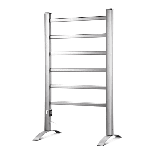 2-in-1 Electric Heated 6 Bar Lightweight Towel Rail