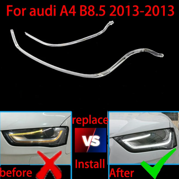 Audi A4L B8 2013-2015 DRL Headlight Light Guide Trim - Right