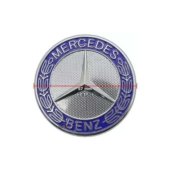 Mercedes-Benz Front Hood Emblem 57mm Blue - A2048170616