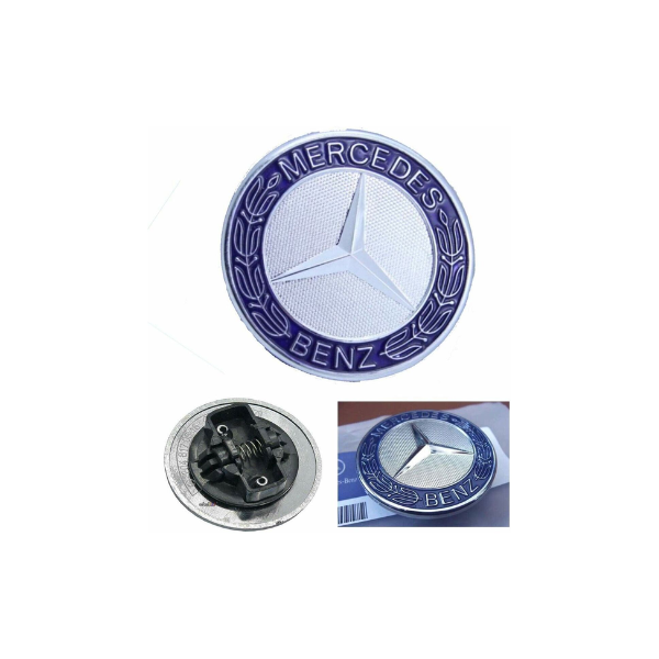 Mercedes-Benz Front Hood Emblem 57mm Blue - A2048170616
