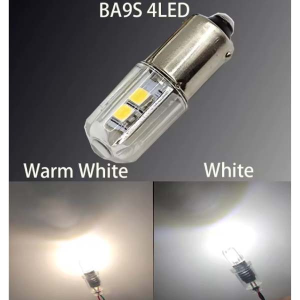 T4W/ BA9s 3SMD LED Tower - 2 Pcs white