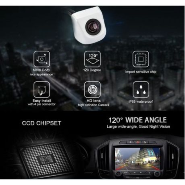 Universal Car Rear View Camera (Black Colour)