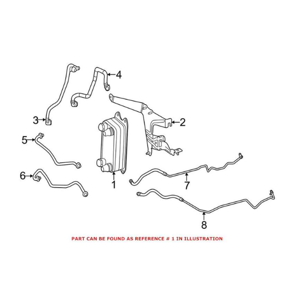 Gearbox Oil Cooler for Mercedes W204 0995002300