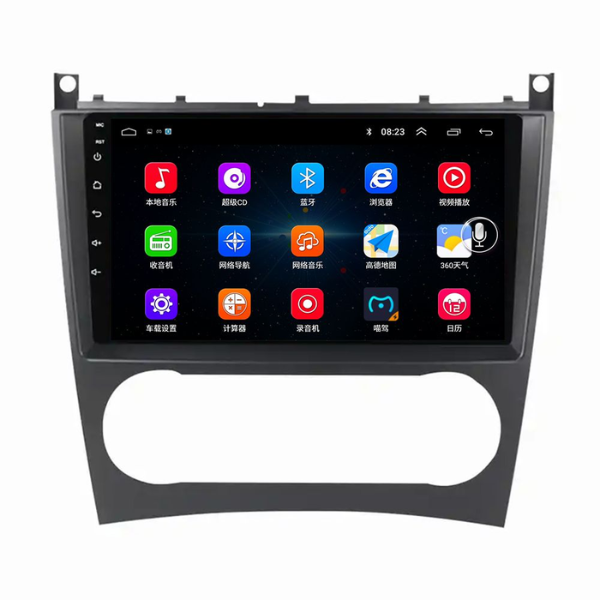 9" Android 12 Car Multimedia Player – For Mercedes-Benz C-Class W203 W209 (2004–2011)