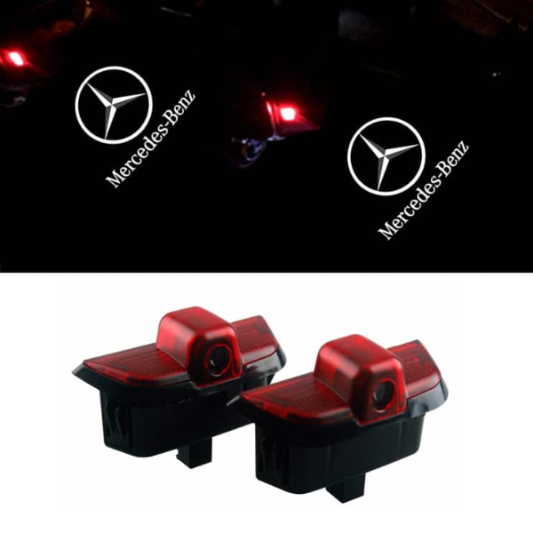 Mercedes W204 LED Car Door Logo Lights - Set of 2