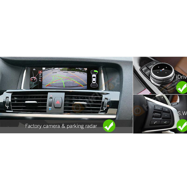 BMW F25 X3 8.8" 14-16 NBT XRC Android Navigation with Apple CarPlay and Android Auto 2GB 32GB