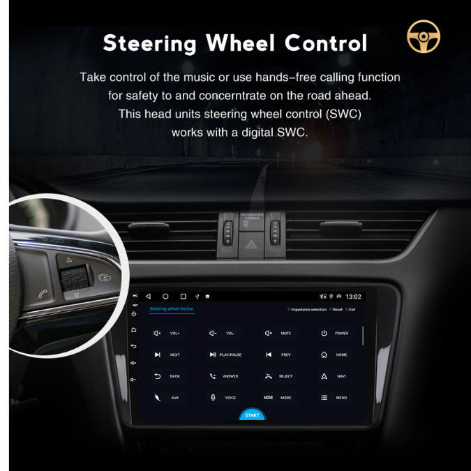 10.1-inch Android 14 GPS Head Unit with CarPlay Support for Hyundai Staria H1 (2021-2024