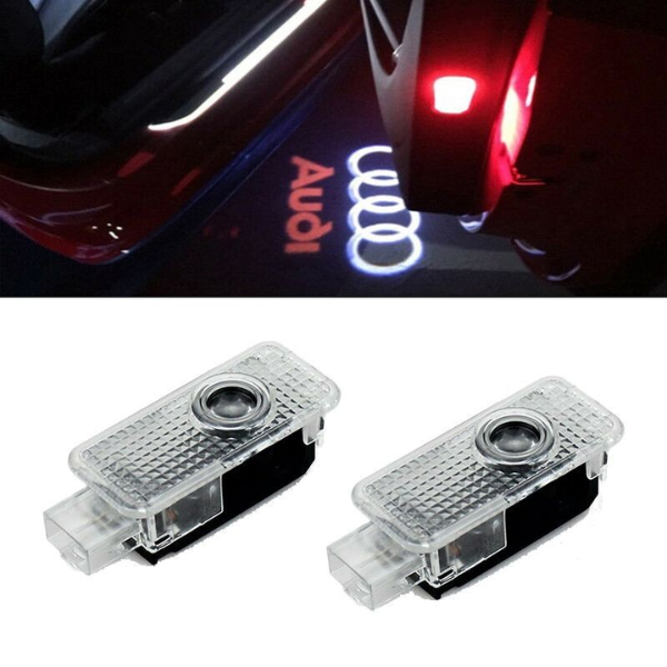 Audi Car Door LED Logo Lights - Set of 2