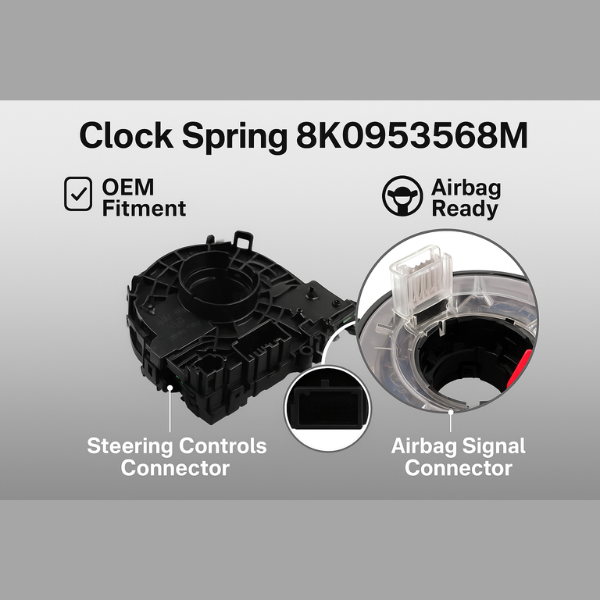 Audi A4 B8 Steering Angle Sensor Slip Ring - 8K0953568M