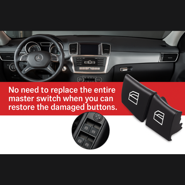 Mercedes ML GL R Class W164 W251 X164 Switch Button Replacement - 2518300390 Single Right