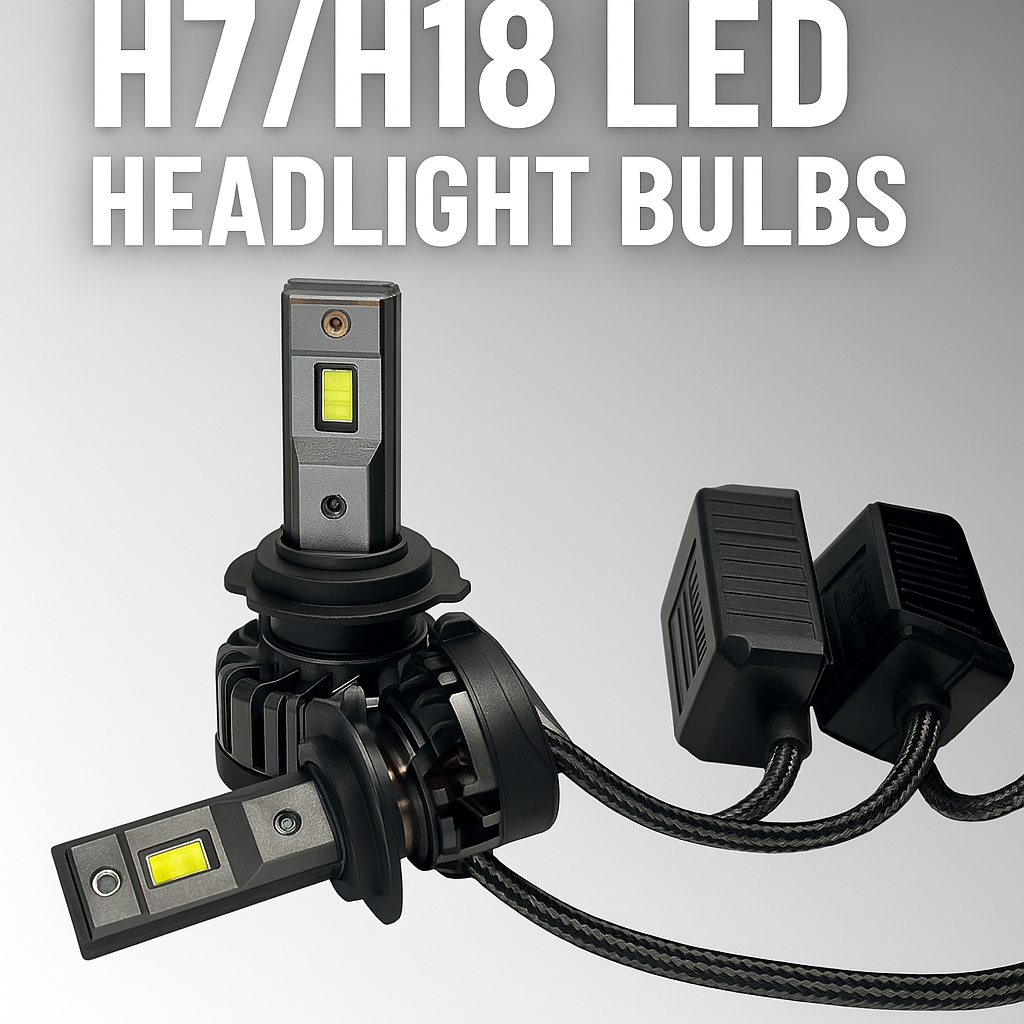 H18/H7 LED High Power LED Headlight Bulbs - Set of 2