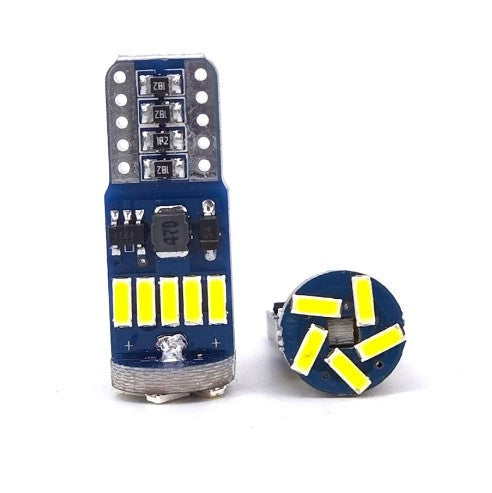 T10 15led 4014 SMD LED No OBC Error 194 168 W5W T10 15 smd canbus non polarity LED