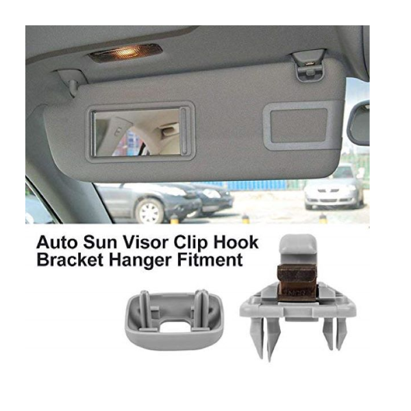 Sun Visor Holder Fix Bracket Clip for Audi Vehicles – A1, A3, A4, A5, Q3 & Q5 – Grey