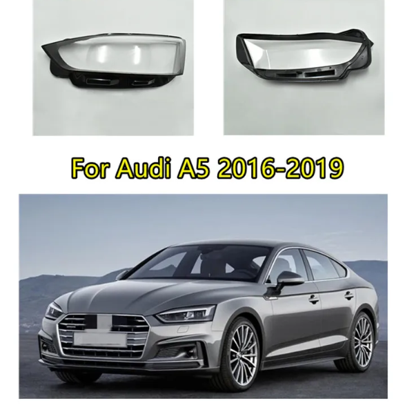 Audi A5 (2016-2019) Headlight replacement lens - Right Side