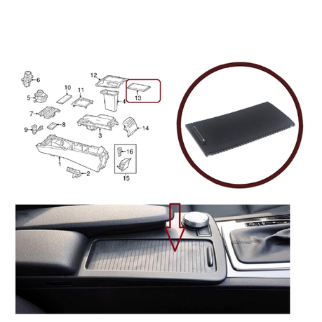 Centre Console Roller Trim For Mercedes W204 - A20468047089051