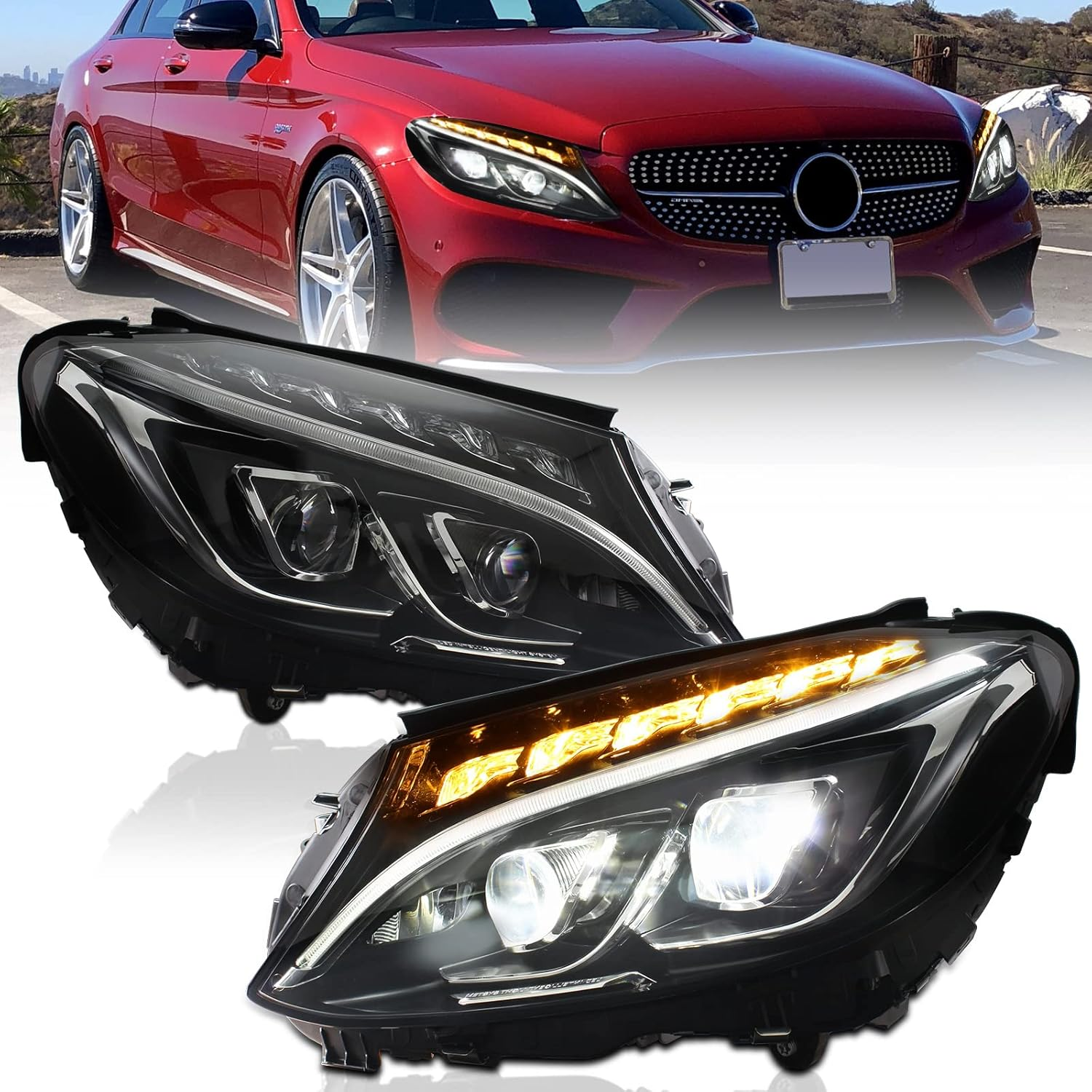 Headlights - Mercedes