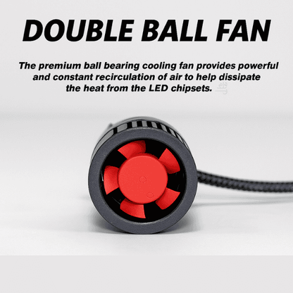 D18 H4 CANBUS ERROR FREE 55W WHITE LED KIT 6000K