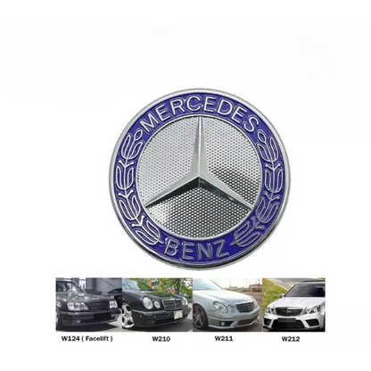 Mercedes-Benz Front Hood Emblem 57mm Blue  - A2048170616