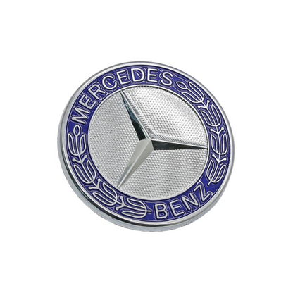 Mercedes-Benz Front Hood Emblem 57mm Blue  - A2048170616
