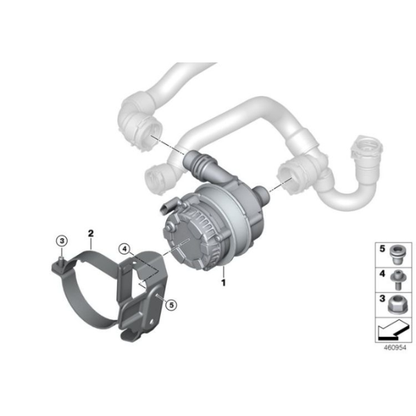 BMW Auxiliary Water Pump - 11518600442
