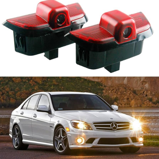 Mercedes W204 LED Car Door Logo Lights - Set of 2