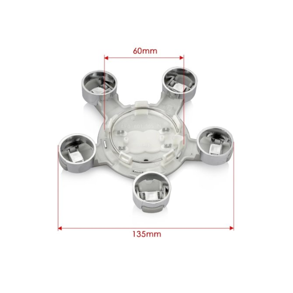 ALLOY CENTRE WHEEL HUB CAP FOR AUDI SINGLE - 4F0601165N