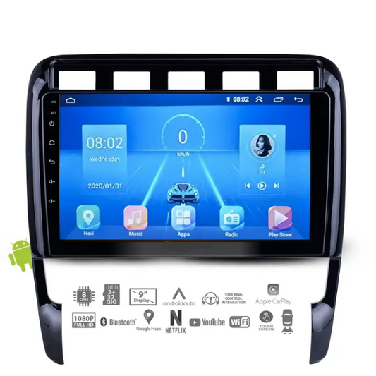 9-inch Android GPS and Entertainment System for Porsche Cayenne (2003-2013)