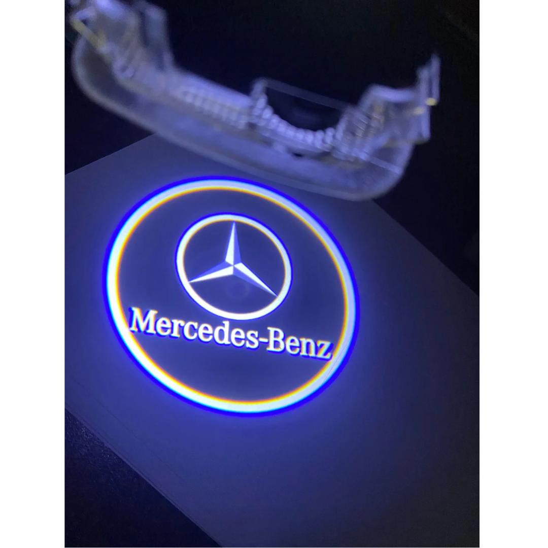 Mercedes Benz W205 LED Car Logo Lights - Set of 2