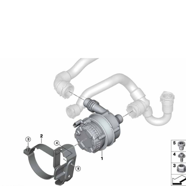 Auxiliary Water Pump for BMW - 11518638237
