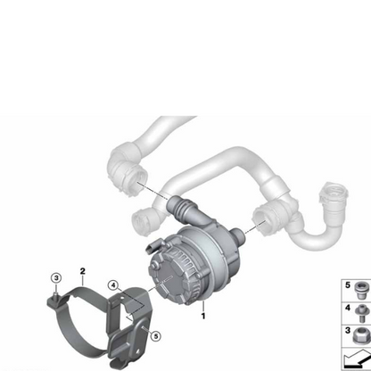 Auxiliary Water Pump for BMW - 11518638237
