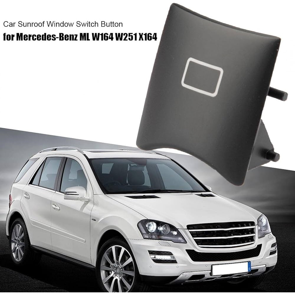 Sunroof Switch Button for Mercedes ML-Class W164 - 16482071858K67 Black