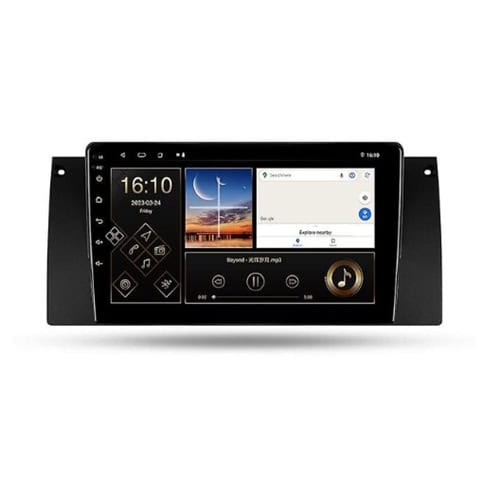 9Inch Android GPS Navigation System with Apple CarPlay – Compatible with BMW E39 M5, X5 (E53), E38