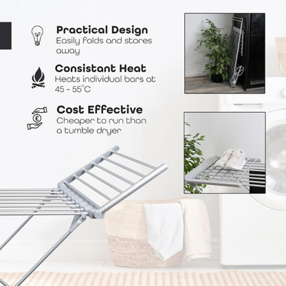 Electric Foldable Clothes Air Drying Rack