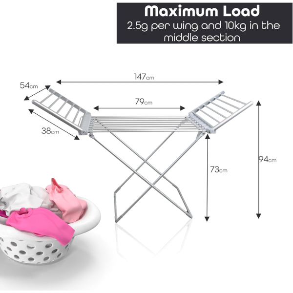 Electric Foldable Clothes Air Drying Rack