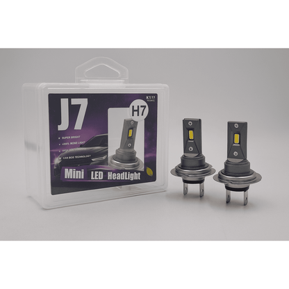 J7 H7 LED Light Bulbs – 6500K Cool White | Set of 2