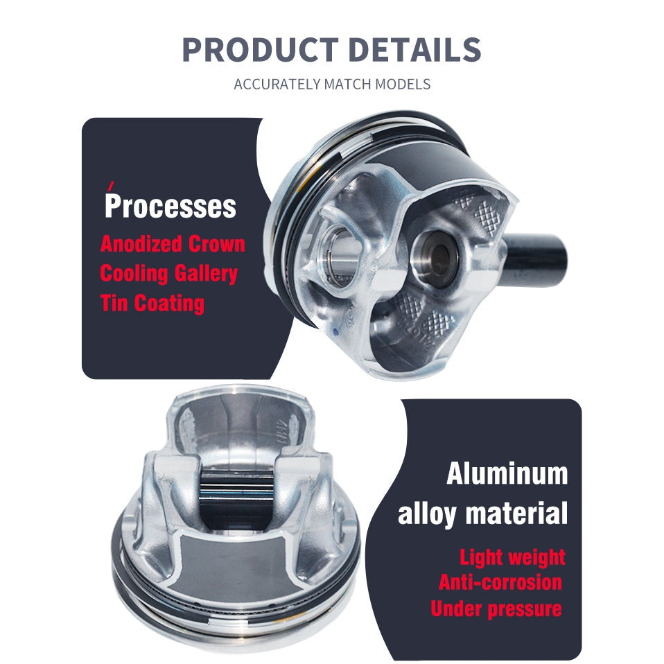 Pistons for Audi VW 04E107065DG 04E107065GF 04E107065EJ 04E107065GL EA211 1.4 CMBA CXSA CZCA 74.5mm STD size
