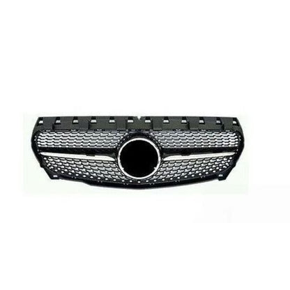 MERCEDES BENZ NEW A CLASS W176 FRONT DIAMOND BLACK GRILLE A17688020839040 - No Badge